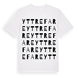 Yttre Fare ordlek t-shirt – ekologisk bomull t-shirt från Pinshirt