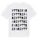 White t-shirt med Yttre Fare ordlek t-shirt