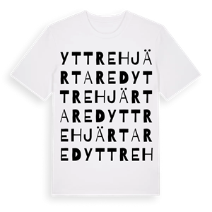 Yttre Hjärtared ordlek t-shirt – ekologisk bomull t-shirt från Pinshirt
