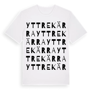 Yttre Kärra ordlek t-shirt – ekologisk bomull t-shirt från Pinshirt