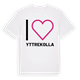 White t-shirt med Jag älskar Yttrekolla t-shirt stort tryck