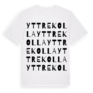 Yttrekolla ordlek t-shirt – ekologisk bomull t-shirt från Pinshirt