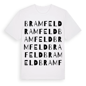 Bramfeld ordlek t-shirt – ekologisk bomull t-shirt från Pinshirt
