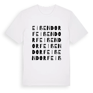 Eißendorf ordlek t-shirt – ekologisk bomull t-shirt från Pinshirt