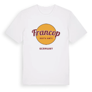 Francop cirkel t-shirt – ekologisk bomull t-shirt från Pinshirt