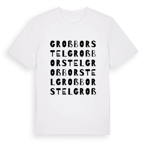 Groß Borstel ordlek t-shirt – ekologisk bomull t-shirt från Pinshirt