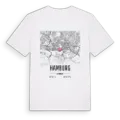 Hamburg karta t-shirt