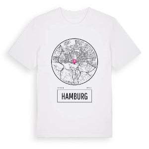 Hamburg t-shirt – ekologisk bomull t-shirt från Pinshirt