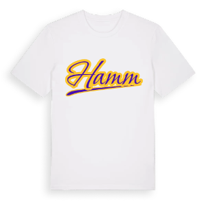 Hamm baseball t-shirt – ekologisk bomull t-shirt från Pinshirt