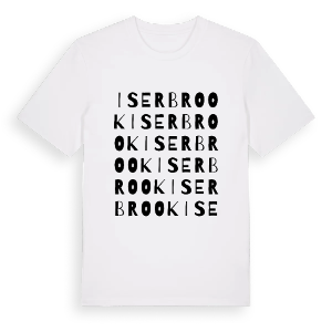 Iserbrook ordlek t-shirt – ekologisk bomull t-shirt från Pinshirt
