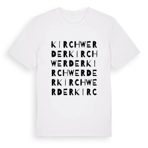 Kirchwerder ordlek t-shirt – ekologisk bomull t-shirt från Pinshirt
