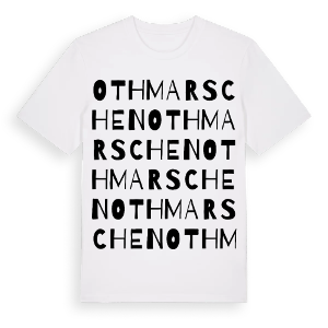 Othmarschen ordlek t-shirt – ekologisk bomull t-shirt från Pinshirt