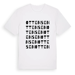 Ottensen ordlek t-shirt – ekologisk bomull t-shirt från Pinshirt
