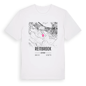 Reitbrook karta t-shirt – ekologisk bomull t-shirt från Pinshirt