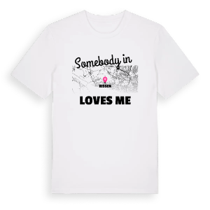Någon i Rissen älskar mig t-shirt – ekologisk bomull t-shirt från Pinshirt