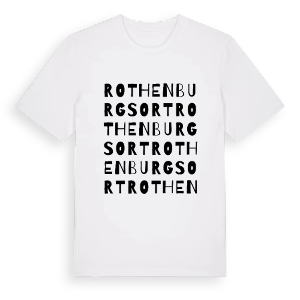 Rothenburgsort ordlek t-shirt – ekologisk bomull t-shirt från Pinshirt