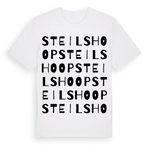 Steilshoop ordlek t-shirt – ekologisk bomull t-shirt från Pinshirt