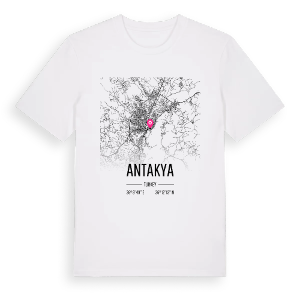 Antakya karta t-shirt – ekologisk bomull t-shirt från Pinshirt
