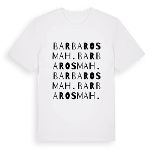 Barbaros Mah. ordlek t-shirt – ekologisk bomull t-shirt från Pinshirt