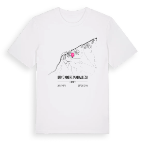 Büyükdere Mahallesi karta t-shirt – ekologisk bomull t-shirt från Pinshirt