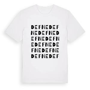 Defne ordlek t-shirt – ekologisk bomull t-shirt från Pinshirt