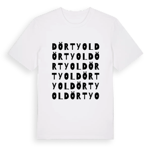 Dörtyol ordlek t-shirt – ekologisk bomull t-shirt från Pinshirt