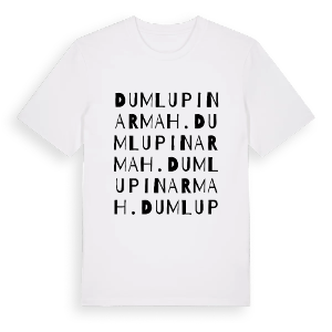 Dumlupınar Mah. ordlek t-shirt – ekologisk bomull t-shirt från Pinshirt
