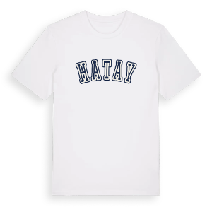Hatay college t-shirt – ekologisk bomull t-shirt från Pinshirt