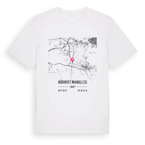Hürriyet Mahallesi karta t-shirt – ekologisk bomull t-shirt från Pinshirt