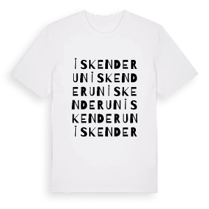 İskenderun ordlek t-shirt – ekologisk bomull t-shirt från Pinshirt