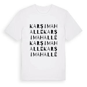 Karşı Mahalle ordlek t-shirt – ekologisk bomull t-shirt från Pinshirt