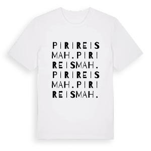 Pirireis Mah. ordlek t-shirt – ekologisk bomull t-shirt från Pinshirt