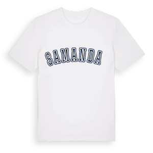 Samandağ college t-shirt – ekologisk bomull t-shirt från Pinshirt