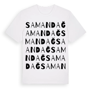 Samandağ ordlek t-shirt – ekologisk bomull t-shirt från Pinshirt
