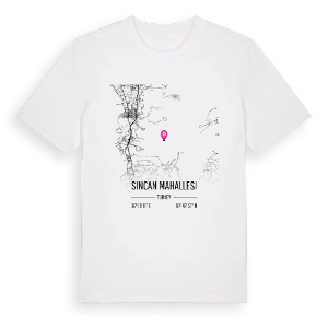 Sincan Mahallesi karta t-shirt – ekologisk bomull t-shirt från Pinshirt