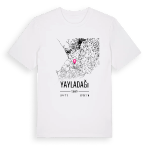 Yayladağı karta t-shirt – ekologisk bomull t-shirt från Pinshirt