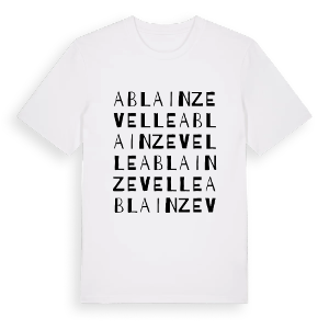Ablainzevelle ordlek t-shirt – ekologisk bomull t-shirt från Pinshirt