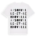 Aisonville-et-Bernoville ordlek t-shirt