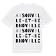Aisonville-et-Bernoville ordlek t-shirt