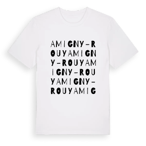 Amigny-Rouy ordlek t-shirt – ekologisk bomull t-shirt från Pinshirt