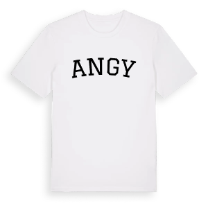Angy böjd t-shirt – ekologisk bomull t-shirt från Pinshirt