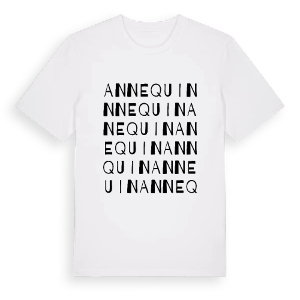 Annequin ordlek t-shirt – ekologisk bomull t-shirt från Pinshirt