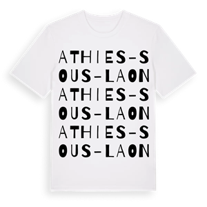 Athies-sous-Laon ordlek t-shirt – ekologisk bomull t-shirt från Pinshirt