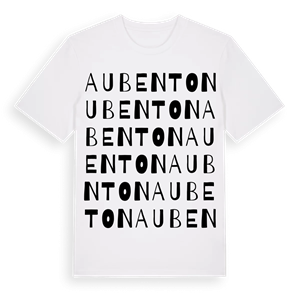 Aubenton ordlek t-shirt – ekologisk bomull t-shirt från Pinshirt