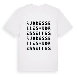 Audresselles ordlek t-shirt – ekologisk bomull t-shirt från Pinshirt