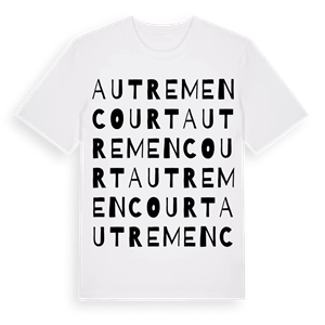 Autremencourt ordlek t-shirt – ekologisk bomull t-shirt från Pinshirt