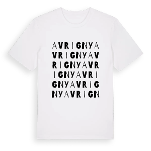 Avrigny ordlek t-shirt – ekologisk bomull t-shirt från Pinshirt