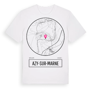 Azy-sur-Marne t-shirt – ekologisk bomull t-shirt från Pinshirt