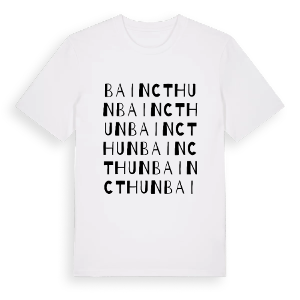 Baincthun ordlek t-shirt – ekologisk bomull t-shirt från Pinshirt