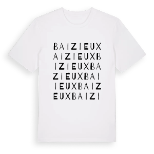 Baizieux ordlek t-shirt – ekologisk bomull t-shirt från Pinshirt